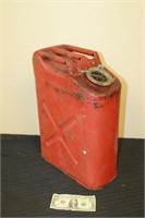 Red Metal U.S. Military Fuel Can