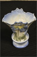 Beautiful Vintage Blue Iris Ceramic Vase