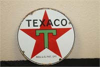 Porcelain Texaco Gas Pump Sign