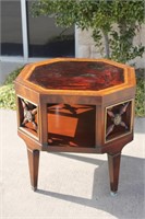 Vintage Pretty Side Table With Detailed Panels