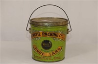Whyte Packing Co. Stratford, 3lb Lard Tin