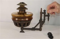 Coal Oil Lamp with Wall Bracket