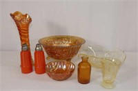 Lot of Assorted Carnival and Depression Glassware