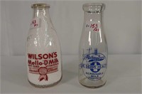 Hickory Grove Dairy Pint and Wilson's Quart