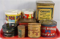 Assortment of Household Tins and Cardboard Contain