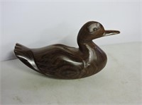 Decorative Carved Decoy Unsigned 9 1/2"L