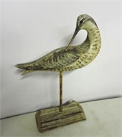 Shore Bird Carving By Maine Carver WK Freden