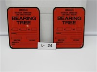 Lot of 2 Vintage Arkansas Bearing Tree Sign