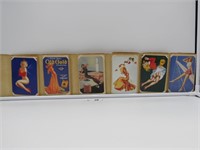 Lot of 6 Pin-Up Prints in foldout holders
