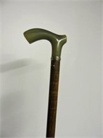 Carved Stone Handle Walking Stick