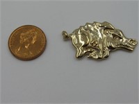 1970's Razorback Charm w/Piggy Penny