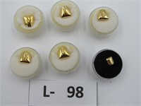 Lot of 6 Slip on Gold plated Tooth