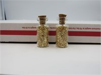 Lot of 2 Small Tubes Gold Flakes