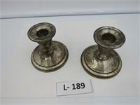 Pair of Sterling Candlesticks