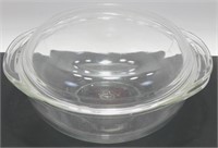 Vintage Pyrex Clear Glass Covered Casserole Dish