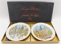 * 1976 Chicago Collection Plates. Franklin
