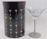 NIB 7 oz Handpainted Fabulous Martini Glass: