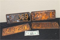 1930's Texas Metal License Plates #1