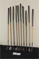 Antique Lot of Hickory Wood Shaft Golf Clubs