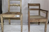 2  -  Wood Chairs