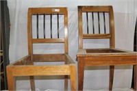2 - Wood Chairs