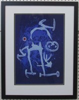 Ride In Blue Giclee by Joan Miro