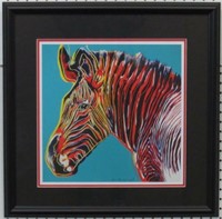 Zebra Giclee Plate Signed by Andy Warhol