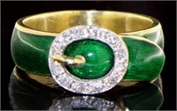 14kt Gold Antique Soviet Diamond Ring