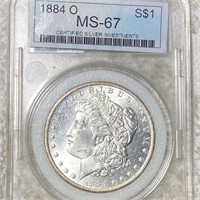 1884-O Morgan Silver Dollar CSI - MS67