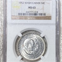 1952 Washington/Carver Half Dollar NGC - MS63