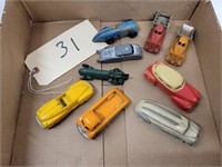 (9) Cast Toy Cars
