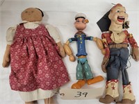 Popeye Mech. Figurine & Marionette Doll