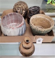 (4) Ceramic & Clay Pottery & Sculpture