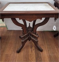 28-1/2" x 29" x 20" Marble Top Table