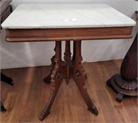29" x 28" x 20" Marble Top Table