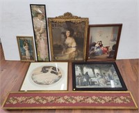 (7) Victorian Style Framed Images