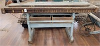 Wooden 2-Drawer Shop Table w/ Attached Wooden Vise