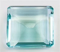 109.35ct Emerald Cut Blue Natural "Aquamrine" GGL