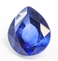 13.45ct Pear Cut Blue Natural Sapphire GGL
