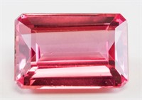 12.65ct Emerald Cut Pink Natural Spinel GGL