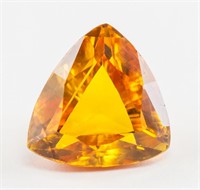 3.65ct Trillion Cut Golden Natural Sapphire GGL