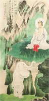 Zhang Daqian 1899-1983 Chinese Watercolor Scroll