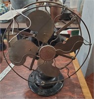 Antique Emerson cage fan w brass blades