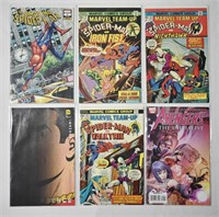 6 pcs Vintage Comic Books Spider-Man / Shazam