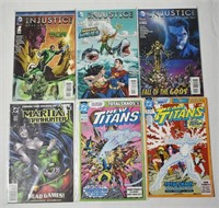 6 pcs Vintage Comic Books - Injustice / Titans +