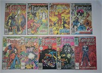 9 pcs Vintage Fantastic Four Comic Books