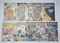 9 pcs Vintage Fantastic Four Comic Books