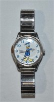 Donald Duck Men's Quartz Wrist Watch SS