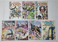 7 pcs Vintage Classic X-Men & OMAC Comic Books