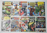 10 pcs Vintage Iron Man Plus Others Comic Books